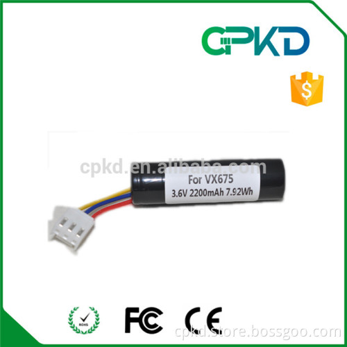 vx675 battery BPK265-001-02-A 3.6v 2200mah 18650 cell
